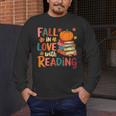 Fall In Love With Reading Autumn Thanksgiving Shirt Teacher Men's Long Sleeve T-Shirt, funny design Fall In Love With Reading Autumn Thanksgiving Shirt Teacher Men's Long Sleeve T-Shirt, funny design