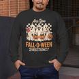 Are You Fall O Ween Directions Teacher Halloween Boo Ghost Men's Long Sleeve T-Shirt, funny design Are You Fall O Ween Directions Teacher Halloween Boo Ghost Men's Long Sleeve T-Shirt, funny design
