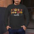 Fall Teacher Fall In Love With Math Math Thanksgiving Men's Long Sleeve T-Shirt, funny design