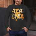 Fall Teacher Pumpkin Coquette Bow Autumn Classroom Men's Long Sleeve T-Shirt, funny design Fall Teacher Pumpkin Coquette Bow Autumn Classroom Men's Long Sleeve T-Shirt, funny design