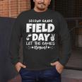 Field Day Second 2nd Grade Orange 2025 Boy Girl Teacher Men's Long Sleeve T-Shirt, funny design Field Day Second 2nd Grade Orange 2025 Boy Girl Teacher Men's Long Sleeve T-Shirt, funny design