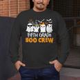 Fifth Grade Boo Crew Halloween Teacher Costume Men's Long Sleeve T-Shirt, funny design