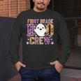 First Grade Boo Crew Teacher Student Halloween Costume Men's Long Sleeve T-Shirt, funny design