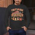 First Grade Crew Thanksgiving Fall Teacher 1st Grade Team Men's Long Sleeve T-Shirt, funny design First Grade Crew Thanksgiving Fall Teacher 1st Grade Team Men's Long Sleeve T-Shirt, funny design