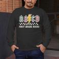 First Grade Rocks Teachers Back To School ABCD Rock Students Men's Long Sleeve T-Shirt, funny design First Grade Rocks Teachers Back To School ABCD Rock Students Men's Long Sleeve T-Shirt, funny design