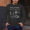 Fourier Transform Signal Science Math Teacher Nerdy Men's Long Sleeve T-Shirt, funny design