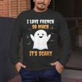 French Teacher Halloween French Class School Men's Long Sleeve T-Shirt, funny design French Teacher Halloween French Class School Men's Long Sleeve T-Shirt, funny design