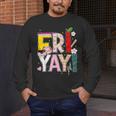 Fri-Yay Happy Friday Lovers Teacher Weekend Women Men's Long Sleeve T-Shirt, funny design