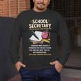 Front Office Teacher Admin Meaning School Secretary Men's Long Sleeve T-Shirt, funny design Front Office Teacher Admin Meaning School Secretary Men's Long Sleeve T-Shirt, funny design