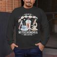 Fueled By Mitochondria Coffee Science Teacher Student Men's Long Sleeve T-Shirt, funny design