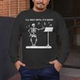 Funny Skeleton Music Teacher I'Ll Wait Until It's Quiet Men's Long Sleeve T-Shirt, funny design Funny Skeleton Music Teacher I'Ll Wait Until It's Quiet Men's Long Sleeve T-Shirt, funny design