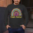 Future Teacher Rainbow Men's Long Sleeve T-Shirt, funny design Future Teacher Rainbow Men's Long Sleeve T-Shirt, funny design