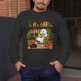 Ghost Library Reading Books Halloween Librarian Teacher Men's Long Sleeve T-Shirt, funny design Ghost Library Reading Books Halloween Librarian Teacher Men's Long Sleeve T-Shirt, funny design
