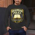 Grammar Police To Serve And Correct English Teacher Men's Long Sleeve T-Shirt, funny design Grammar Police To Serve And Correct English Teacher Men's Long Sleeve T-Shirt, funny design