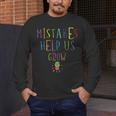 Growth Mindset Shirt For Teacher Mistakes Help Us Grow Men's Long Sleeve T-Shirt, funny design