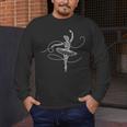 Halloween Ballet Mummy Ballerina Spooky Dance Teacher Women Men's Long Sleeve T-Shirt, funny design