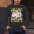 Halloween You Can't Scare Me I'm a Daycare Teacher Ghost Men's Long Sleeve T-Shirt, funny design Halloween You Can't Scare Me I'm a Daycare Teacher Ghost Men's Long Sleeve T-Shirt, funny design