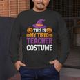Halloween Costumes For Teachers Tired Teacher Costume Tee Men's Long Sleeve T-Shirt, funny design