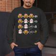 Halloween Math Teacher Men Women Order Of Operations Men's Long Sleeve T-Shirt, funny design