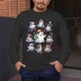 Halloween PE Teacher Ghost Playing Sports Physical Education Men's Long Sleeve T-Shirt, funny design