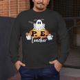 Halloween PE Teacher Ghosts Pumpkins Sports Lover Men's Long Sleeve T-Shirt, funny design Halloween PE Teacher Ghosts Pumpkins Sports Lover Men's Long Sleeve T-Shirt, funny design