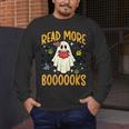 Halloween Read More Books Retro Costume Teacher Women Girls Men's Long Sleeve T-Shirt, funny design