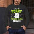 Halloween This Is My Scary Preschool Teacher Custome For Men Women Kids Men's Long Sleeve T-Shirt, funny design