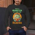 Halloween Teacher Librarian Monster Reading Books Men Women Kids Men's Long Sleeve T-Shirt, funny design Halloween Teacher Librarian Monster Reading Books Men Women Kids Men's Long Sleeve T-Shirt, funny design