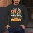 Halloween Teacher I Teach The Cutest Pumpkins In The Patch Men's Long Sleeve T-Shirt, funny design Halloween Teacher I Teach The Cutest Pumpkins In The Patch Men's Long Sleeve T-Shirt, funny design