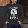 Halloween Teacher Tshirts Zombie Teachers Love Brains Men's Long Sleeve T-Shirt, funny design Halloween Teacher Tshirts Zombie Teachers Love Brains Men's Long Sleeve T-Shirt, funny design