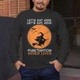 Halloween Teacher Witch Lets Eat Kids Punctuation Men's Long Sleeve T-Shirt, funny design Halloween Teacher Witch Lets Eat Kids Punctuation Men's Long Sleeve T-Shirt, funny design