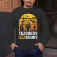 Halloween Teachers Science Math Teachers Love Brains Men's Long Sleeve T-Shirt, funny design Halloween Teachers Science Math Teachers Love Brains Men's Long Sleeve T-Shirt, funny design
