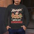 Hangin With My Cookies Gingerbread Man Xmas Teacher Men's Long Sleeve T-Shirt, funny design Hangin With My Cookies Gingerbread Man Xmas Teacher Men's Long Sleeve T-Shirt, funny design
