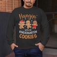 Hangin My Kindergarten Cookie Gingerbread Christmas Teacher For Men Women Kids Men's Long Sleeve T-Shirt, funny design Hangin My Kindergarten Cookie Gingerbread Christmas Teacher For Men Women Kids Men's Long Sleeve T-Shirt, funny design