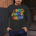 Happy 100th Day Of School 100 Days Brighter Girls Teacher Men's Long Sleeve T-Shirt, funny design