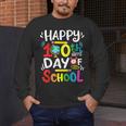 Happy 100th Day Of School 100 Days Of School Teacher Student Men's Long Sleeve T-Shirt, funny design Happy 100th Day Of School 100 Days Of School Teacher Student Men's Long Sleeve T-Shirt, funny design