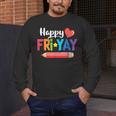 Happy Fri-Yay Friday Lovers Fun Teacher Life Weekend Men's Long Sleeve T-Shirt, funny design Happy Fri-Yay Friday Lovers Fun Teacher Life Weekend Men's Long Sleeve T-Shirt, funny design