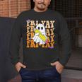 Happy Fri-Yay Friday Lovers Groovy Teacher Life Halloween Men's Long Sleeve T-Shirt, funny design Happy Fri-Yay Friday Lovers Groovy Teacher Life Halloween Men's Long Sleeve T-Shirt, funny design
