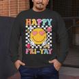 Happy Fri-Yay Groovy Teacher Friday Weekend Fri Yay Men's Long Sleeve T-Shirt, funny design Happy Fri-Yay Groovy Teacher Friday Weekend Fri Yay Men's Long Sleeve T-Shirt, funny design