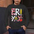 Happy Fri-Yay Teacher Back To School Friday Lovers Men's Long Sleeve T-Shirt, funny design Happy Fri-Yay Teacher Back To School Friday Lovers Men's Long Sleeve T-Shirt, funny design