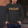 Happy Friday Love Fridays Fun Teacher For Men Women Men's Long Sleeve T-Shirt, funny design