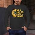 We Can Do Hard Things Kids Teacher Back To School Men's Long Sleeve T-Shirt, funny design We Can Do Hard Things Kids Teacher Back To School Men's Long Sleeve T-Shirt, funny design