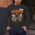 Haunted By 6-7 Halloween Math Teacher Joke Men's Long Sleeve T-Shirt, funny design Haunted By 6-7 Halloween Math Teacher Joke Men's Long Sleeve T-Shirt, funny design