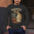 Haunted By 67 Ghost Math Joke Student Halloween Nerd Teacher Men's Long Sleeve T-Shirt, funny design Haunted By 67 Ghost Math Joke Student Halloween Nerd Teacher Men's Long Sleeve T-Shirt, funny design