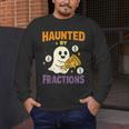 Haunted By Fractions Math Halloween Teacher Men's Long Sleeve T-Shirt, funny design Haunted By Fractions Math Halloween Teacher Men's Long Sleeve T-Shirt, funny design