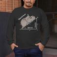 Hippotenuse Hippo Angle Function Hypotenuse Math Teacher Men's Long Sleeve T-Shirt, funny design