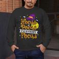 Hocus Pocus Everybody Focus Halloween Teacher Men Women Kids Men's Long Sleeve T-Shirt, funny design