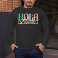 Hola Estudiantes Maestra Back To School Spanish Teacher Men's Long Sleeve T-Shirt, funny design Hola Estudiantes Maestra Back To School Spanish Teacher Men's Long Sleeve T-Shirt, funny design