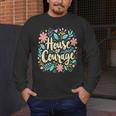 House Of Courage Flowers RCA School Teacher Student Tee Men's Long Sleeve T-Shirt, funny design House Of Courage Flowers RCA School Teacher Student Tee Men's Long Sleeve T-Shirt, funny design