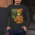 HUGvyn Halloween Skeleton Six Seven 67 Meme PEMDAS Teacher Men's Long Sleeve T-Shirt, funny design HUGvyn Halloween Skeleton Six Seven 67 Meme PEMDAS Teacher Men's Long Sleeve T-Shirt, funny design